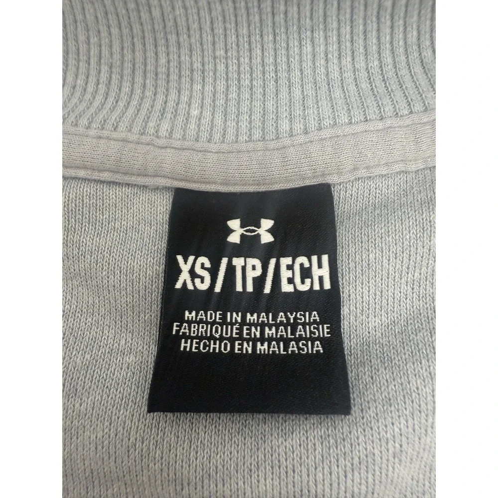 Under Armor UA Icon 1/4 Zip Gray Oversized‎ Half Zip, XS Women's #33